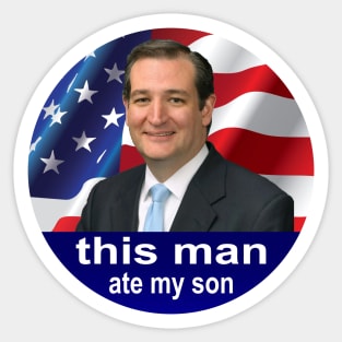 This man ate my son Sticker